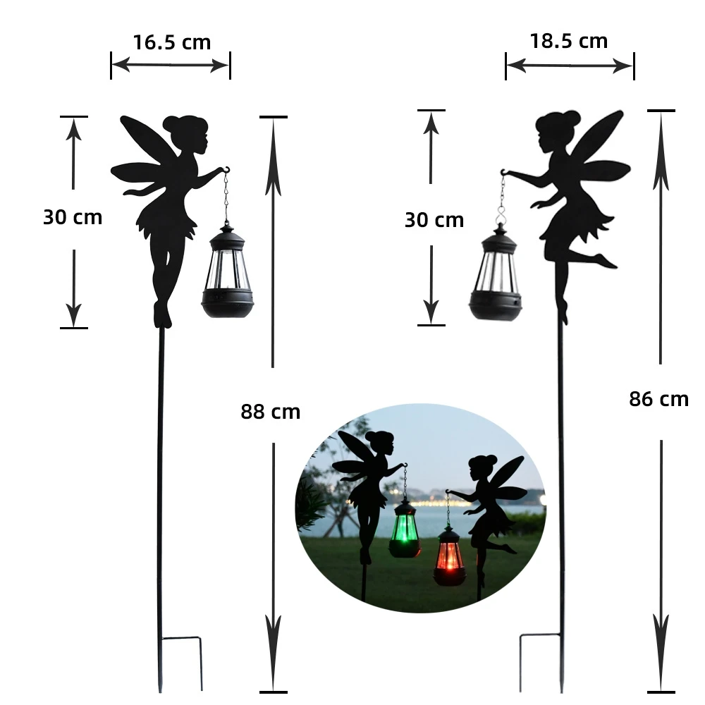 Solar Lights Outdoor Solar Watering Can Light Solar Garden Lights Waterproof Metal Hanging Lantern Fairy Garden Decor Outside - Image 2