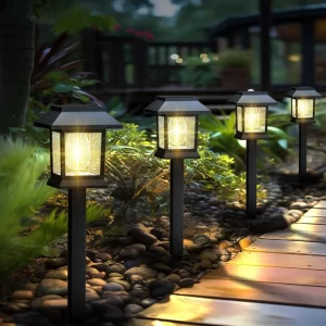 Solar Lights Outdoor Waterproof Solar Pathway Lights for Garden, Landscape, Path, Yard, Patio, Driveway,Walkway Decor
