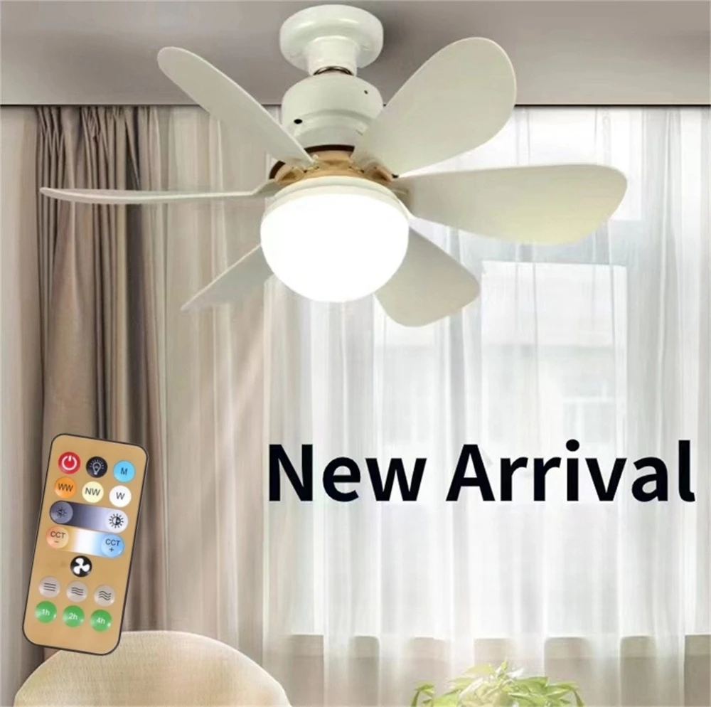 40W /30W Ceiling Fan with Remote Control LED Light Fan E27 Base Ceiling Fan for Bedroom and Living Room - Image 2
