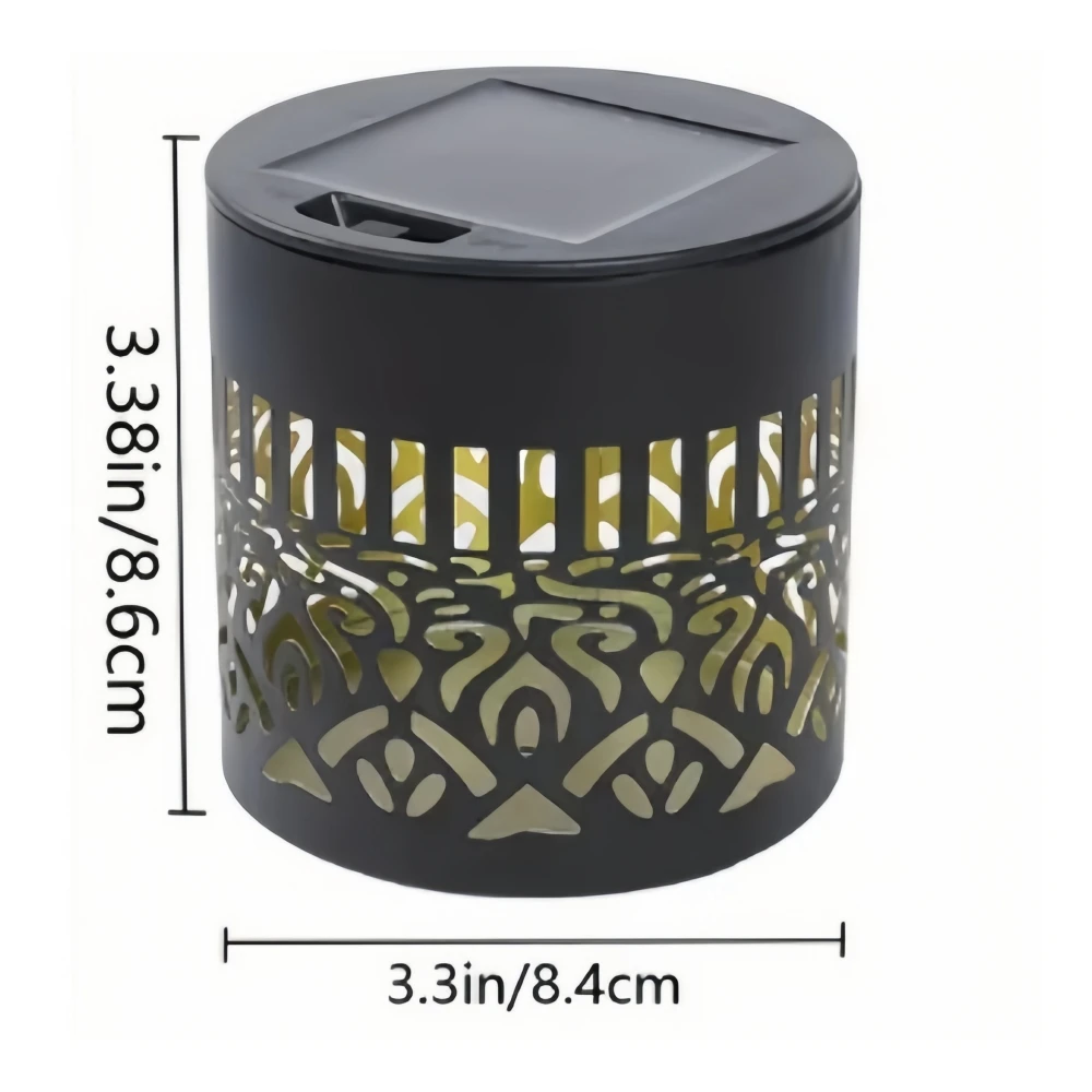 Solar Fence Lights Metal Solar Powered Owl Projector Lamp Outdoor Wall Deck Step Lights Mandala Theme for Garden Yard Decor - Image 2