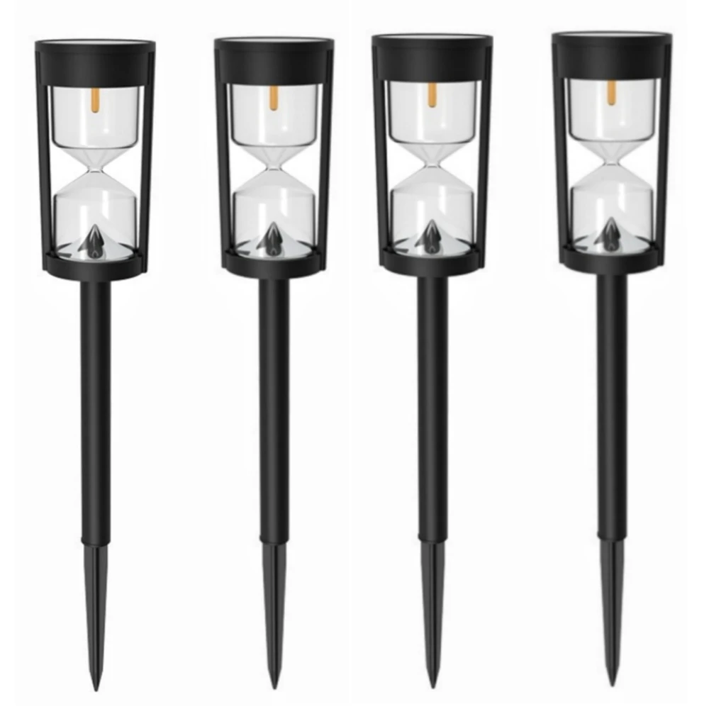 Bright Solar Pathway Lights Hourglass LED Path Lights Outdoor Solar Powered Garden Lights for Yard Lawn Landscape Decorative - Image 2