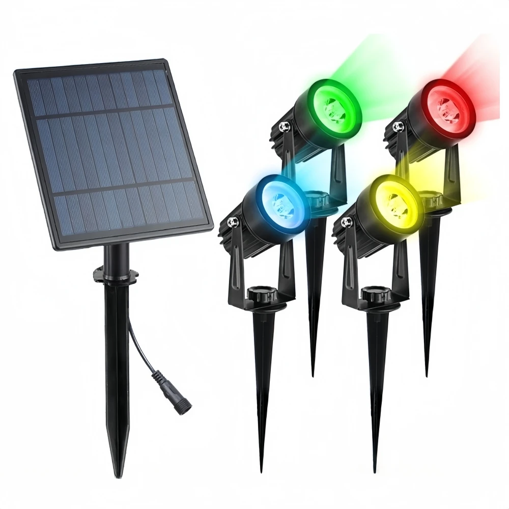 Solar Spotlights Outdoor LED Landscape Light Waterproof Solar Powered Wall Lights Auto ON/Off Garden, Yard, Pathway Lighting - Image 2
