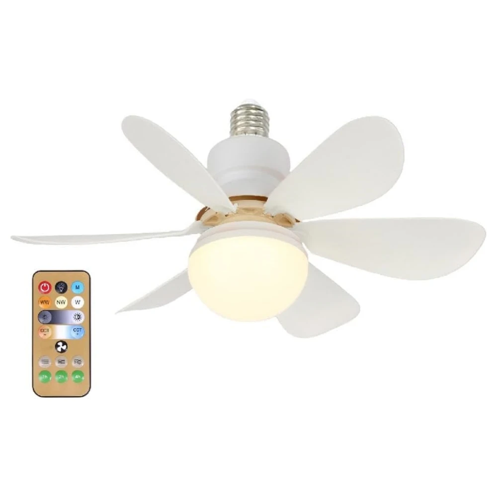 40W /30W Ceiling Fan with Remote Control LED Light Fan E27 Base Ceiling Fan for Bedroom and Living Room